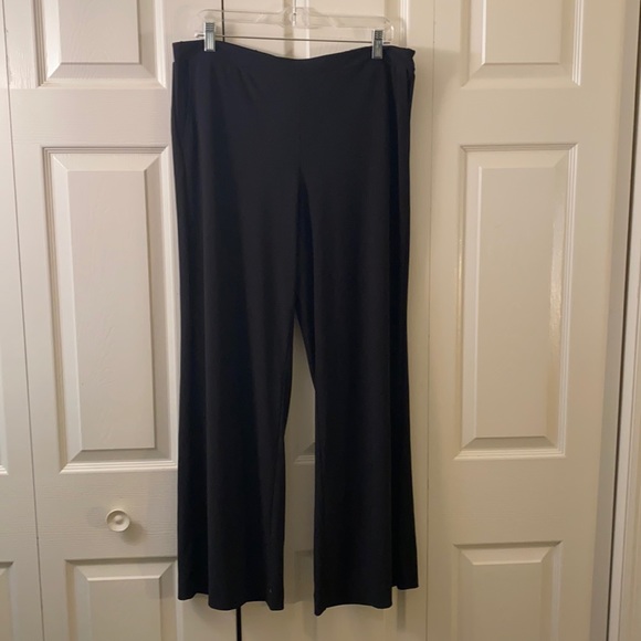 White House Black Market Pants - WHBM stretch wide leg black pant